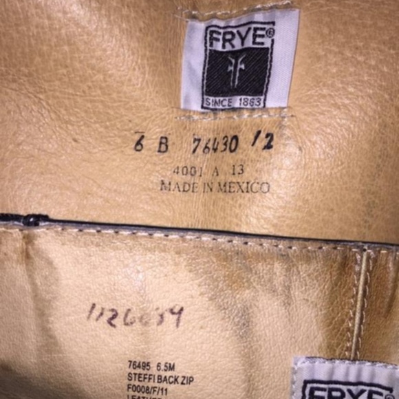 FRYE BOOT Melissa Button and Steffi 6,6.5 Black - Picture 4 of 6